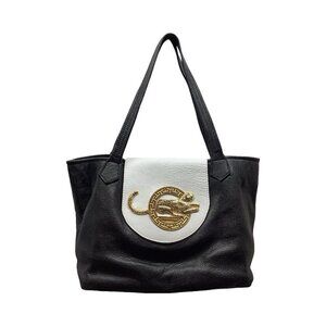 Antonio Cheban Black And White Leather Purse New